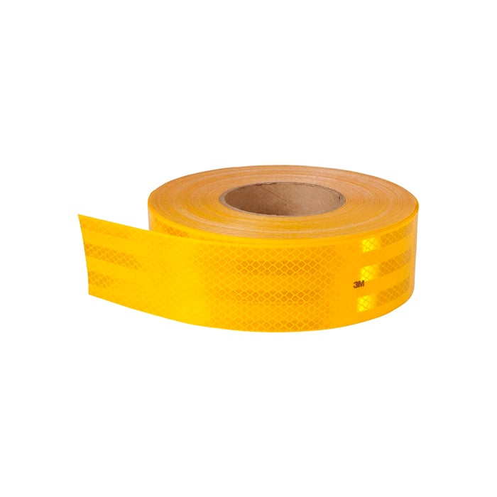 3M Cinta Reflectiva Amarillo 983-71 Grado Diamante | 2" x 50YD image