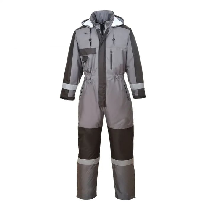 Traje Impermeable Térmico Portwest S585 para Invierno y Frío Extremo - Gris, Talla M y L image