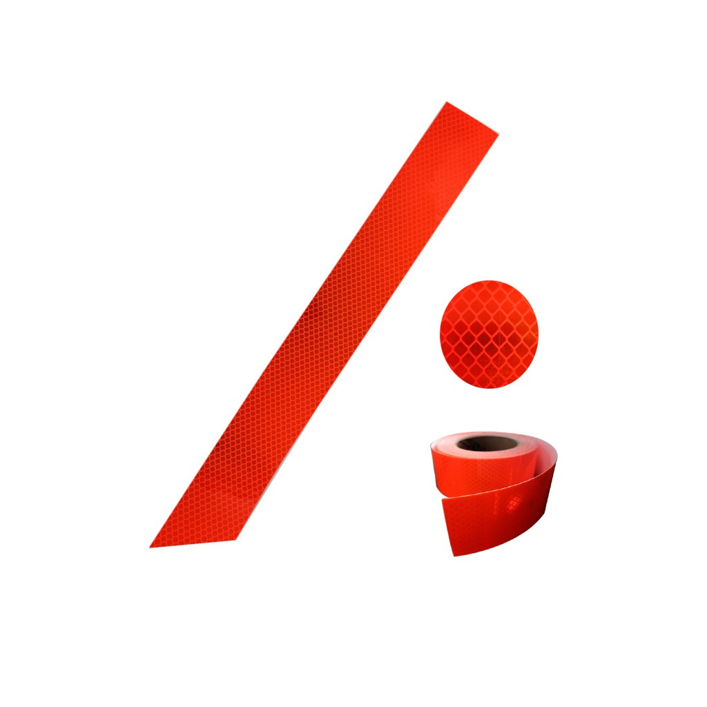 3M Cinta Reflectiva Rojo 983-72 Grado Diamante | 2" X 50YD - foto 2