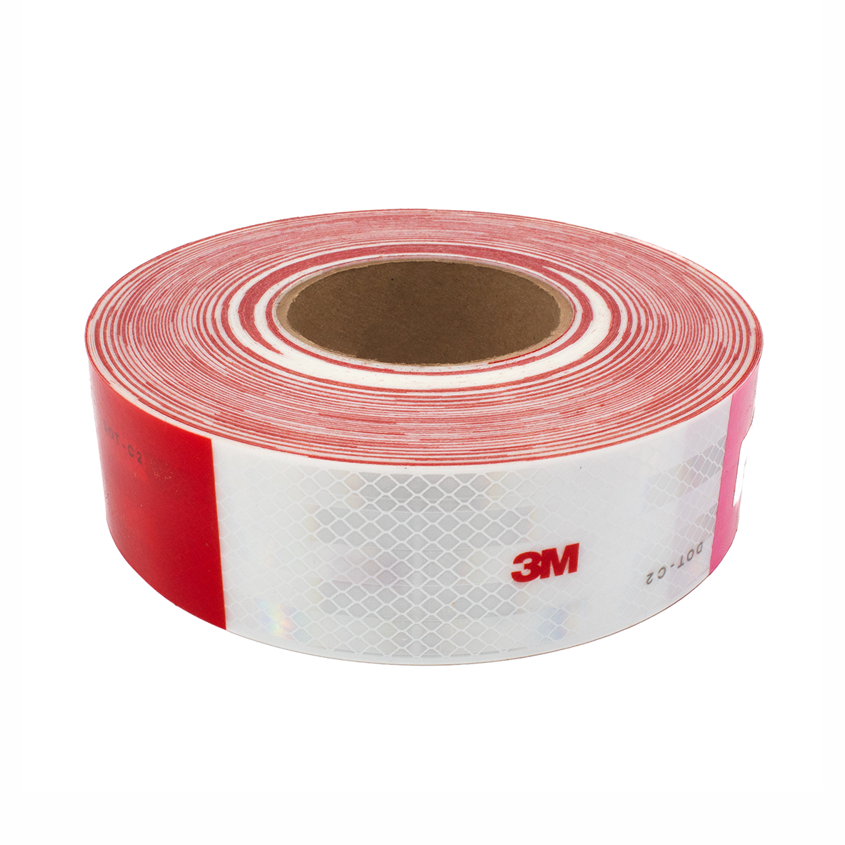 3M Cinta Reflectiva Rojo/Blanco 983-326 Grado Diamante | 2" x 50YD