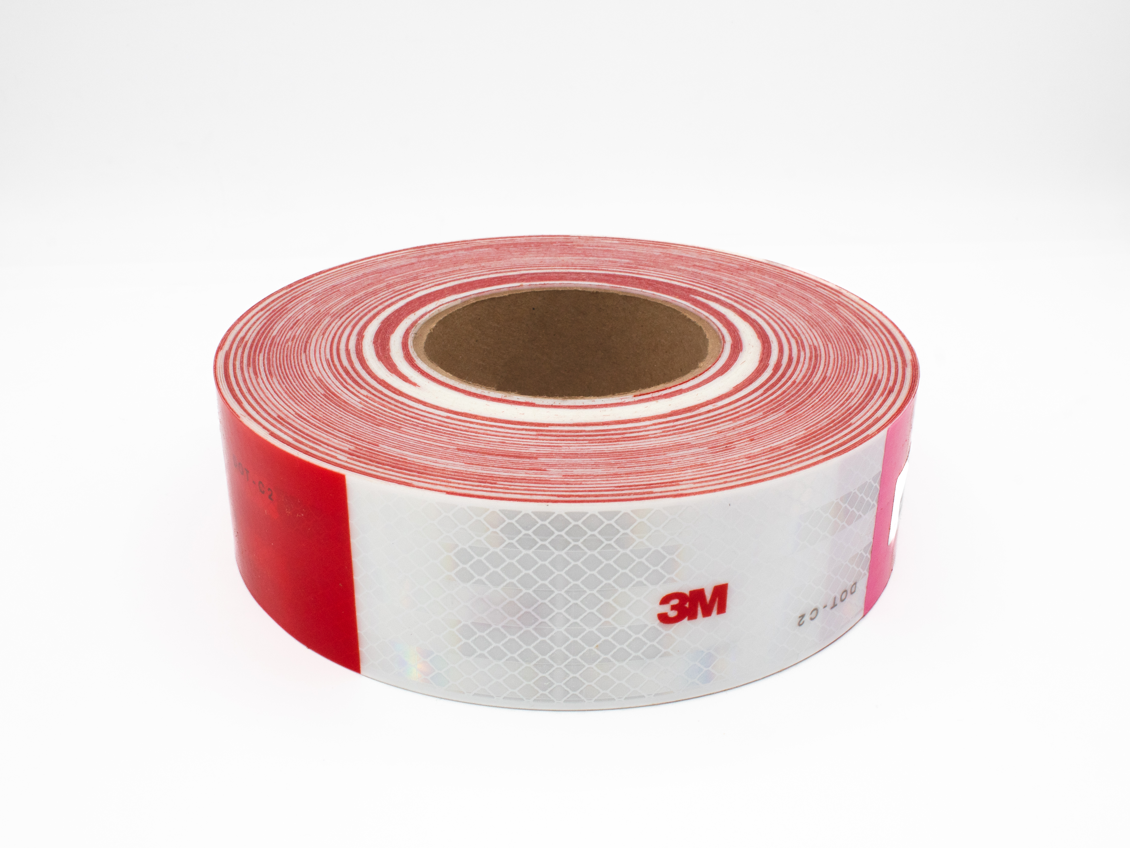 3M Cinta Reflectiva Rojo/Blanco 983-326 Grado Diamante | 2" x 50YD - foto 3
