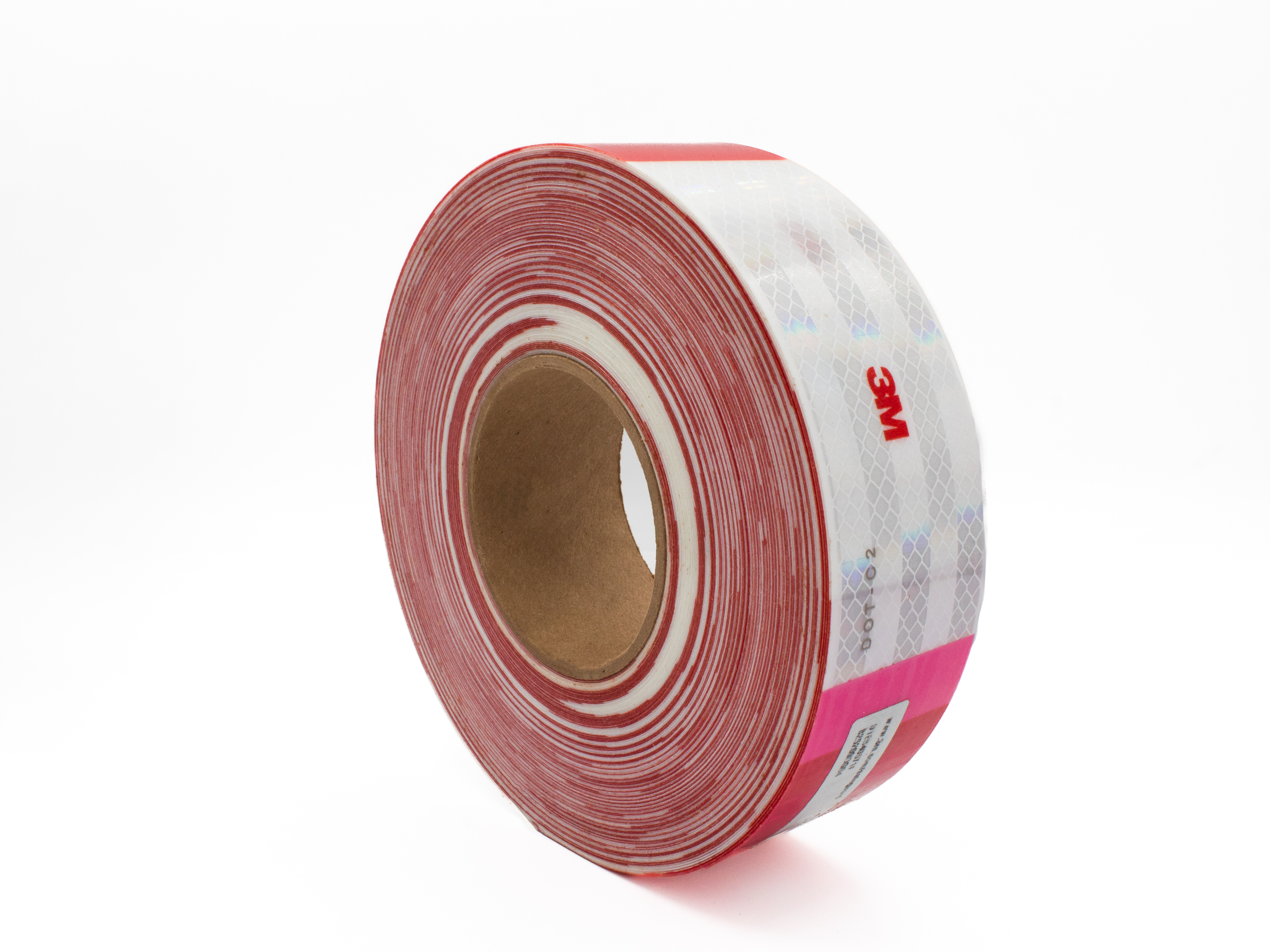 3M Cinta Reflectiva Rojo/Blanco 983-326 Grado Diamante | 2" x 50YD - foto 2