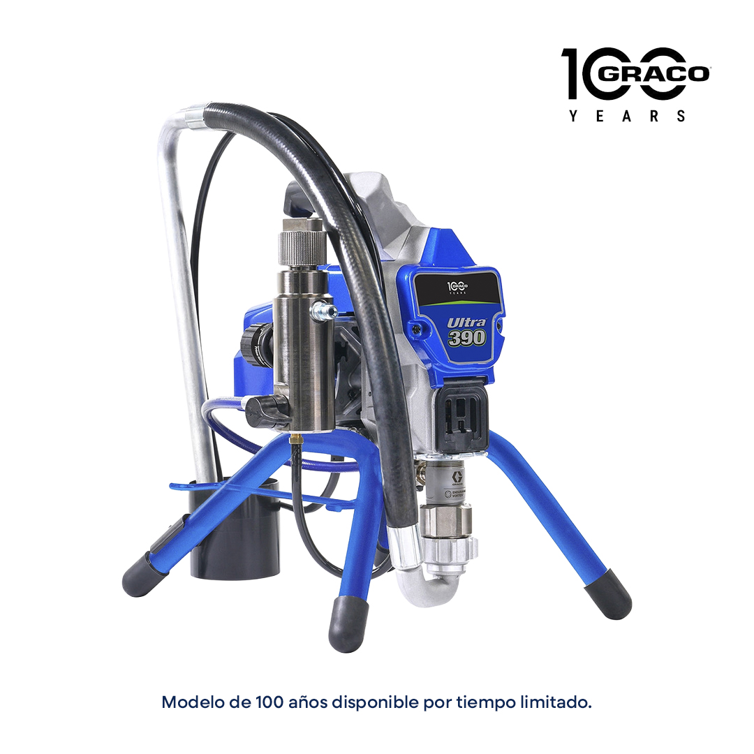 Pulverizador Graco 390 PC | Equipo de Pintura Profesional (Versión 100º aniversario)