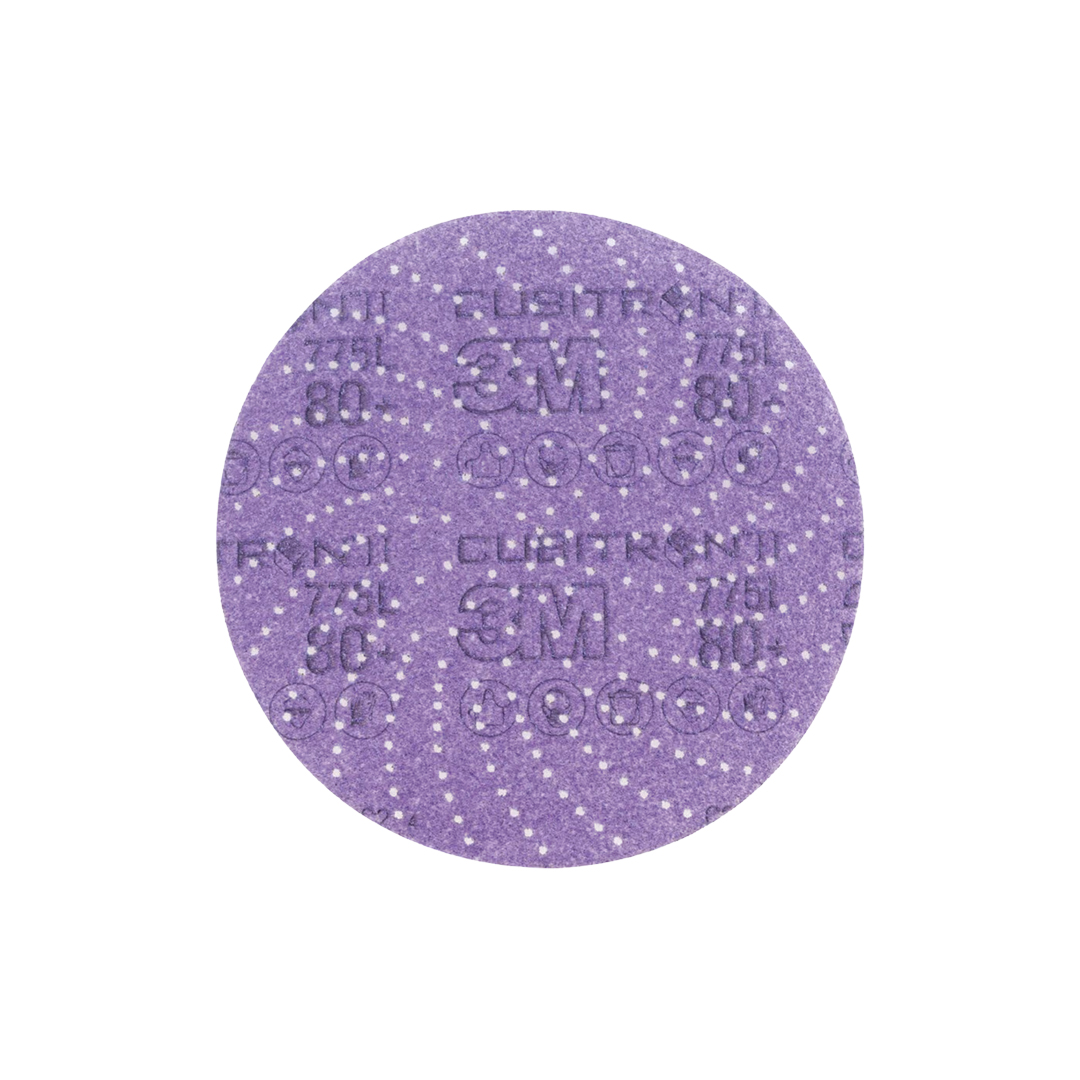 Disco 3M™ Cubitron II Hookit Clean Sand"g 775L, Gr 80 + 6"