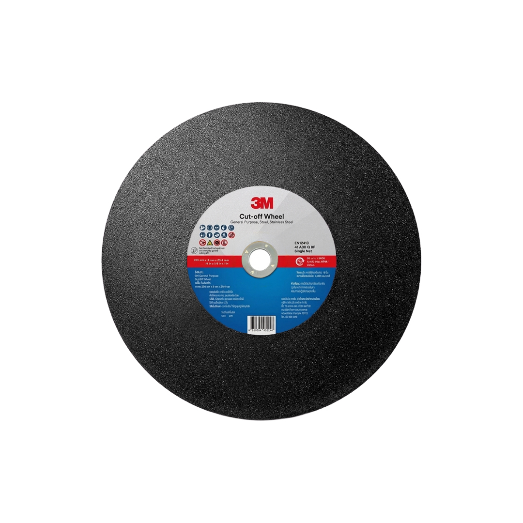 Disco de Corte 3M™ Frontier™ General Purpose, Grano 30, Tipo 41, 14" x 1/8" x 1"