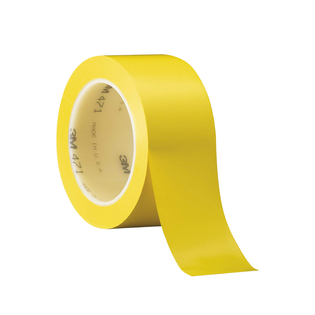 Cinta De Vinil 471 3M, Amarillo 2 " X 36 Yd - foto 2
