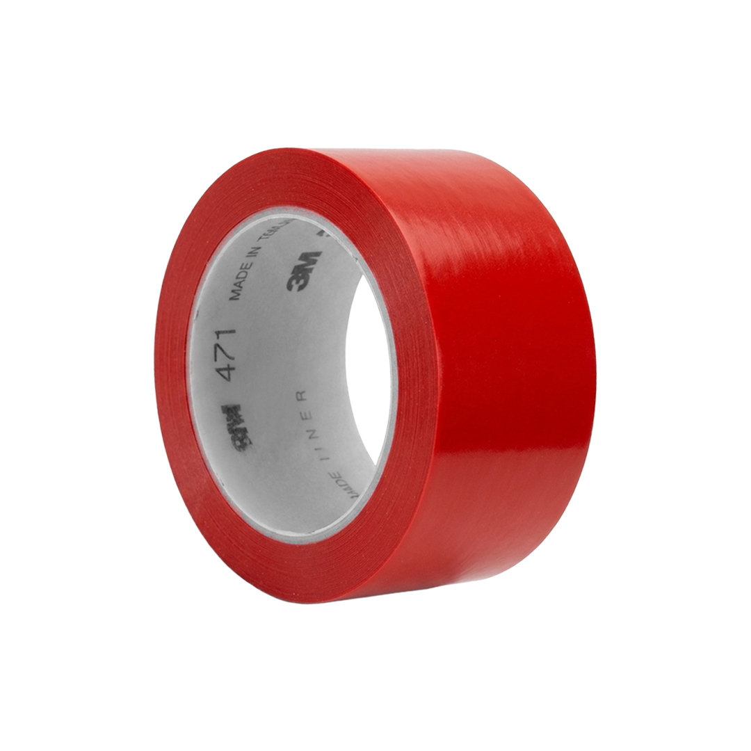Cinta De Vinil 471 3M, Rojo 2 " X 36 Yd