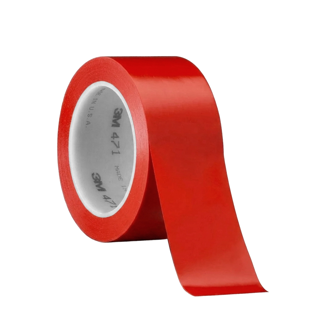Cinta De Vinil 471 3M, Rojo 2 " X 36 Yd - foto 2
