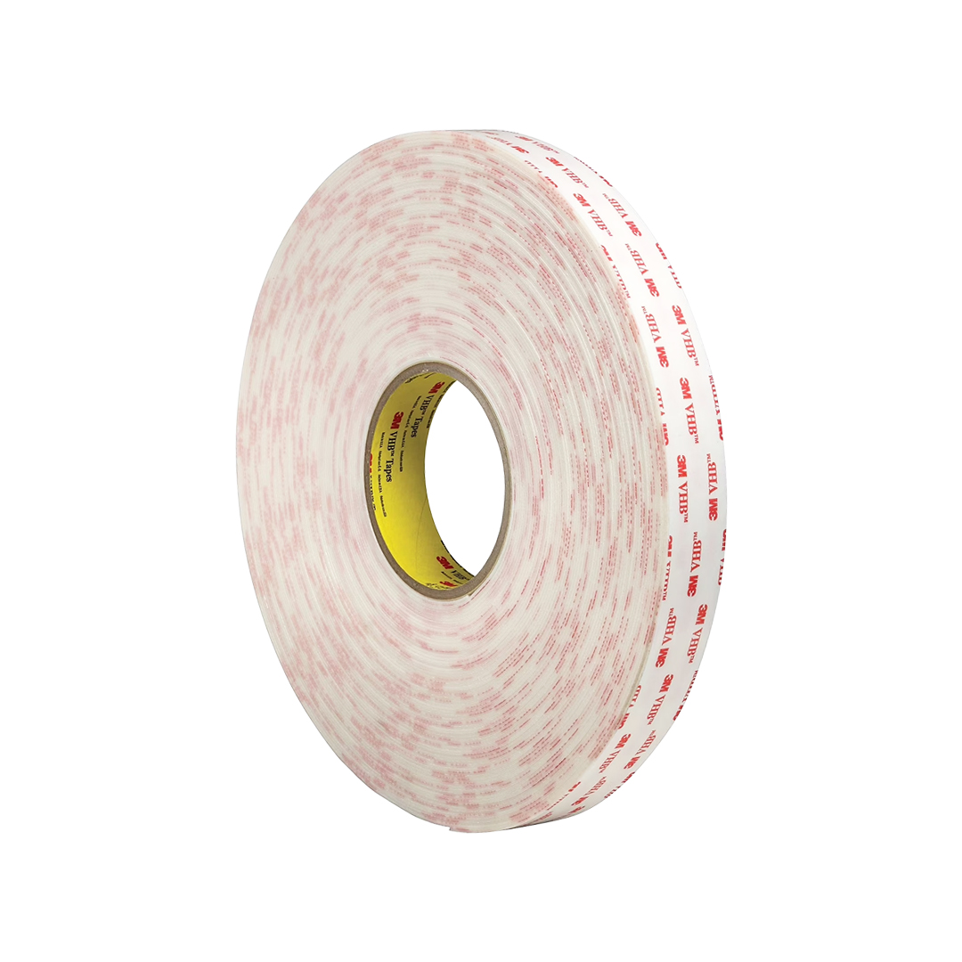 Cinta 3M™ VHB™ 4950: Cinta Doble Cara de Unión Estructural - Blanca de 1" X 36 YDS