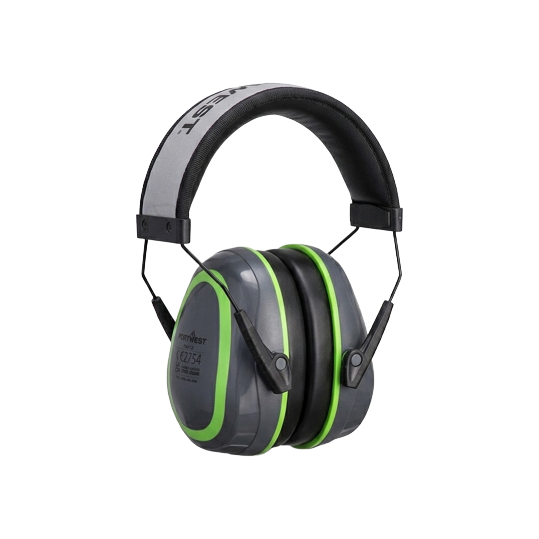 Orejeras PW72 Portwest HV Extreme Low, Gris/Verde