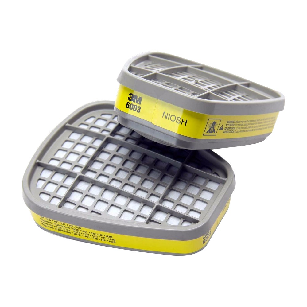 Cartucho 3M 6003 para Vapores Orgánicos y Gases Ácidos (Par)