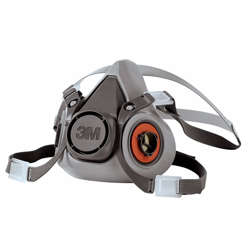 Respirador Reutilizable 3M Media Cara 6200, Talla Mediana