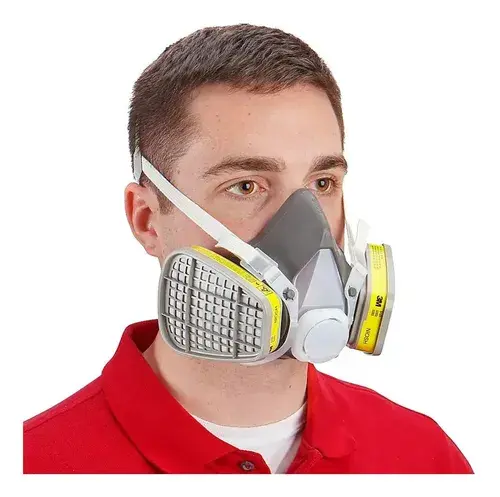 Respirador Reutilizable 3M Media Cara 6200, Talla Mediana - foto 4