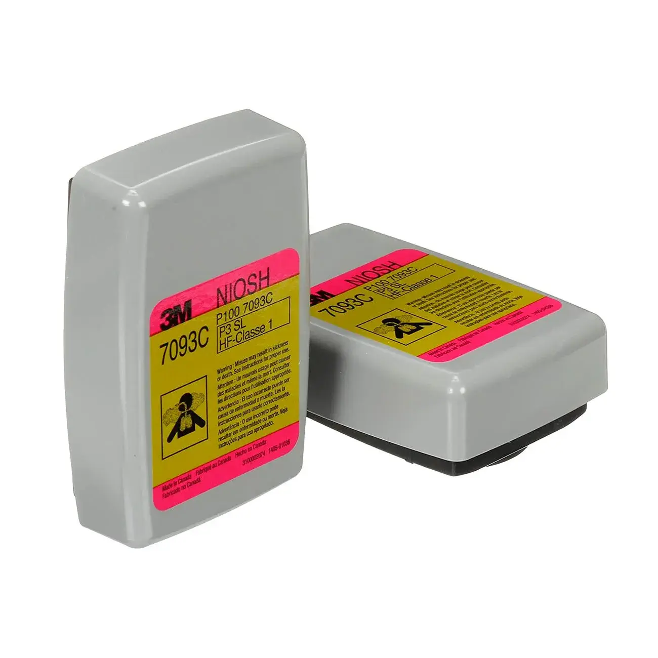 Filtro 3M 7093C P100 para Vapores Orgánicos y Gases Ácidos (Par)