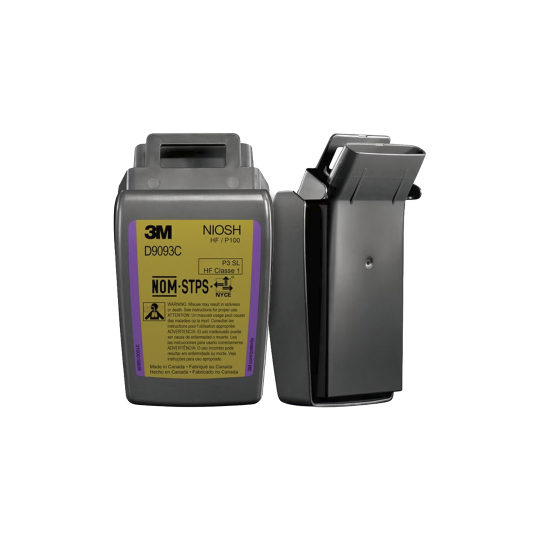 Filtro 3M D9093C P100 Serie Secure Click para Vapores Orgánicos y Gases Ácidos (Par)