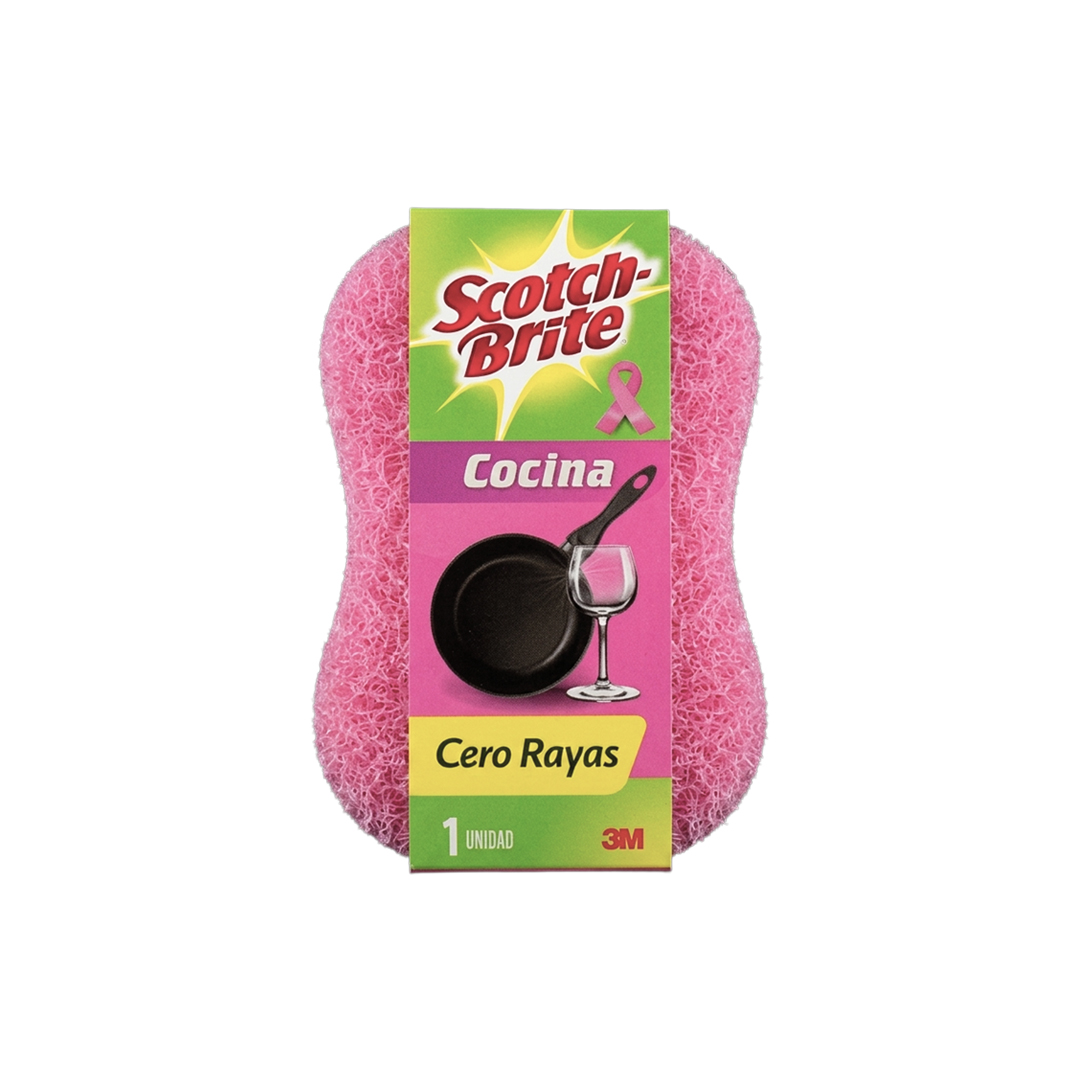 Esponja De Limpieza 3M CERO RAYAS ROSA - foto 3