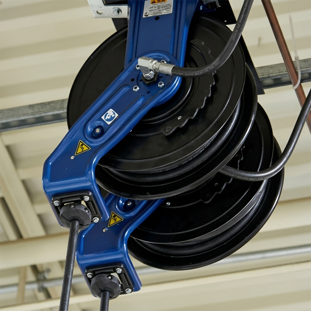 Carrete de Manguera Retráctil para Aceite Graco SD10 Azul (1/2 in x 35 ft) - foto 4