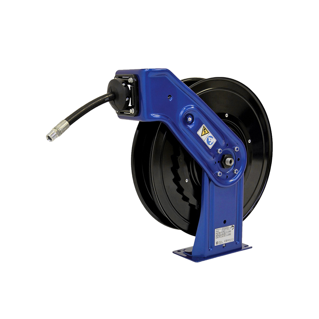 Carrete de Manguera Retráctil para Aceite Graco SD20 Azul (1/2 in x 50 ft, Accionamiento por Resorte) - foto 2