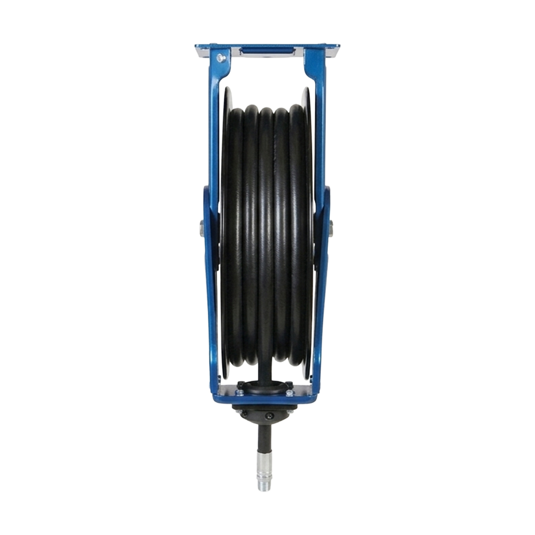 Carrete de Manguera de Alta Resistencia para Aceite Graco XD20 Azul (1/2 in x 50 ft, Doble Pedestal) - foto 3