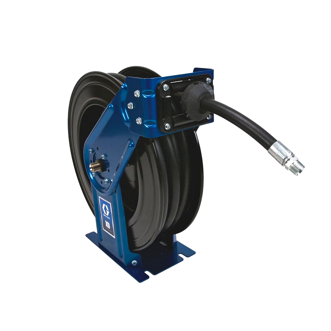 Carrete de Manguera para Aceite Graco XD30 Azul (1/2 in x 75 ft, Servicio Pesado)