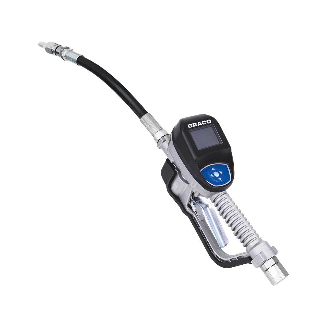 Pistola Medidora Electrónica para Aceite Graco Pulse 1/2 NPT (Extensión Flexible)