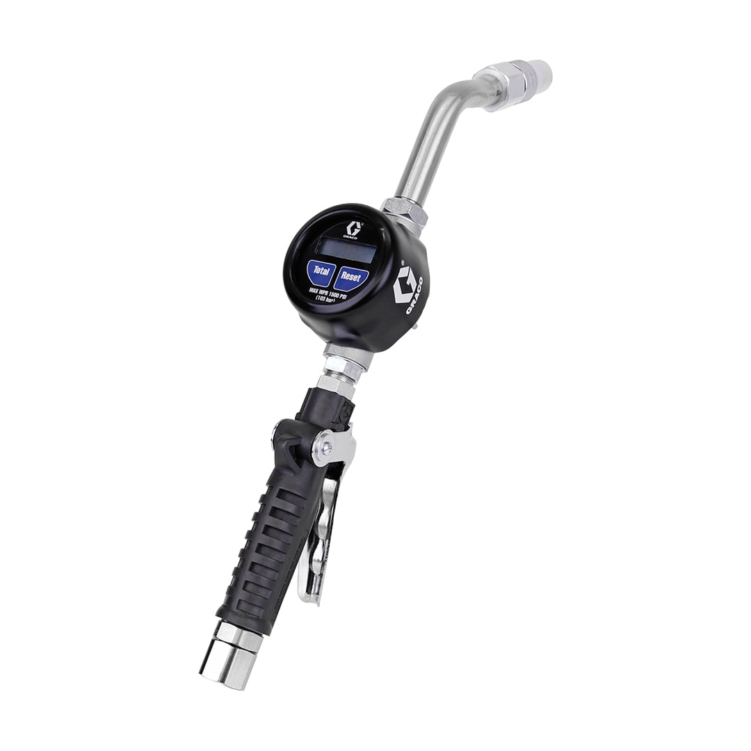 Pistola Medidora Electrónica para Aceite Graco EM8 con Extensión Flexible (1/2 in NPT) - foto 2