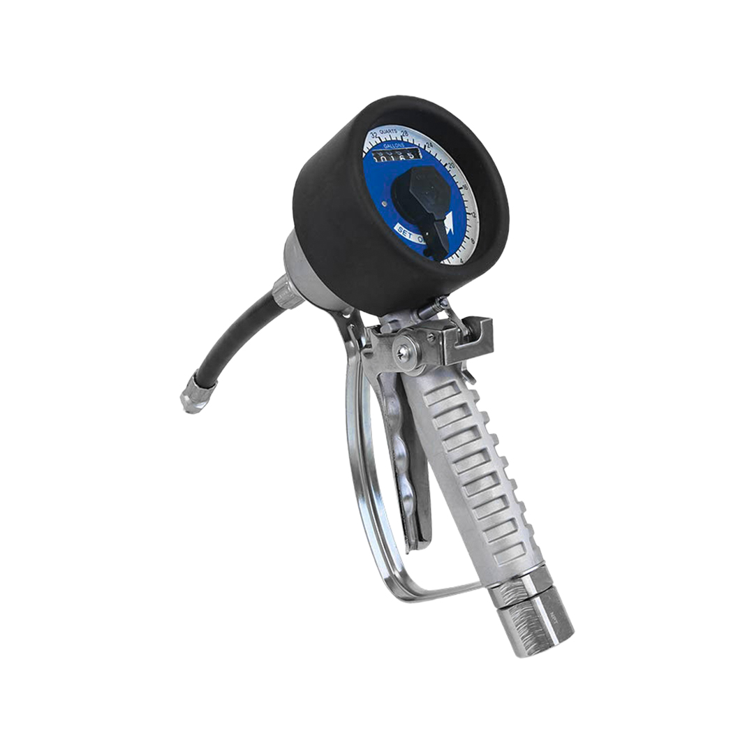 Pistola con Medidor Mecánico para Aceite Graco (4/16 Litros, Extensión Flexible)