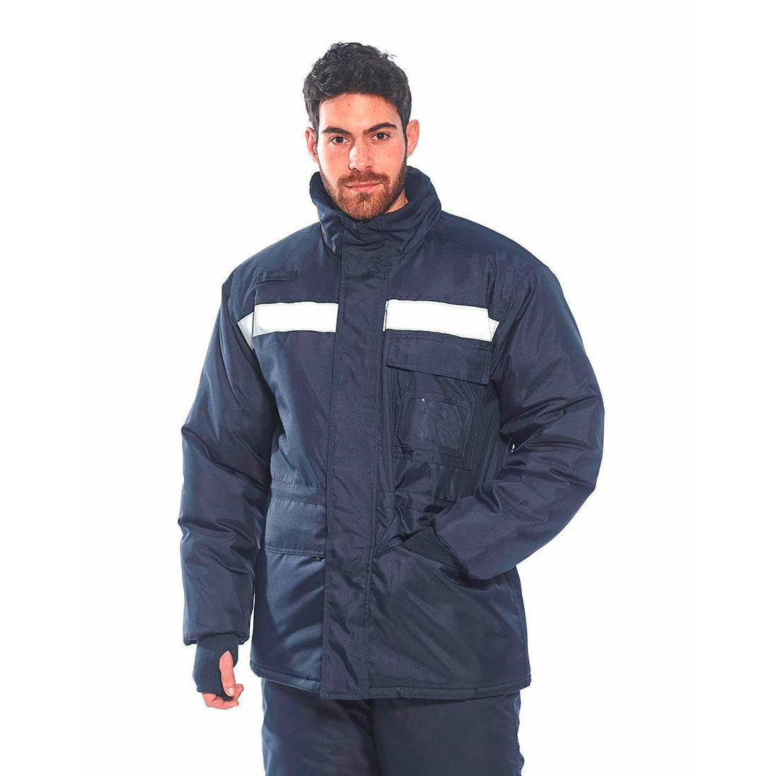 Chaqueta para Cuarto Frío Portwest CS10 Térmica para Congelador - Azul Marino, Talla M y L - foto 3