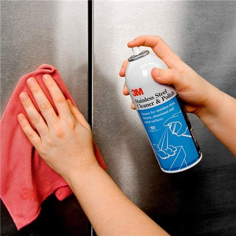 Limpiador y Pulidor de Acero Inoxidable 3M™ Stainless Steel Cleaner & Polish, Aerosol, 21 oz Unidad - foto 3