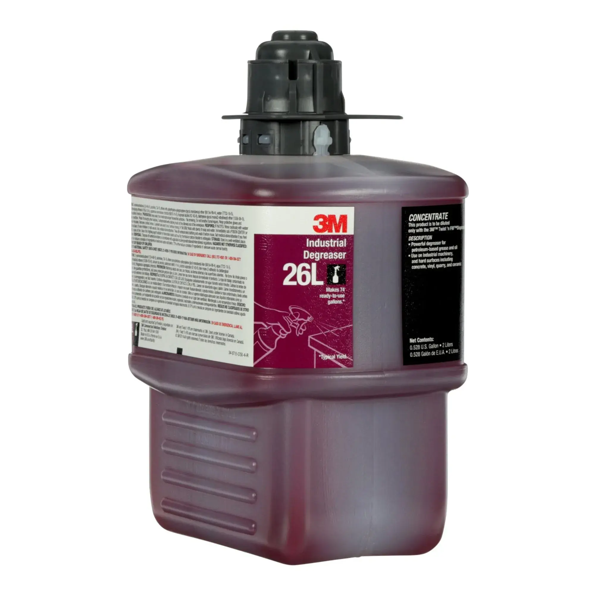 Desengrasante Concentrado 3M™ Twist 'n Fill™ 26L para Cocinas (Envase 2Lts.) - foto 2
